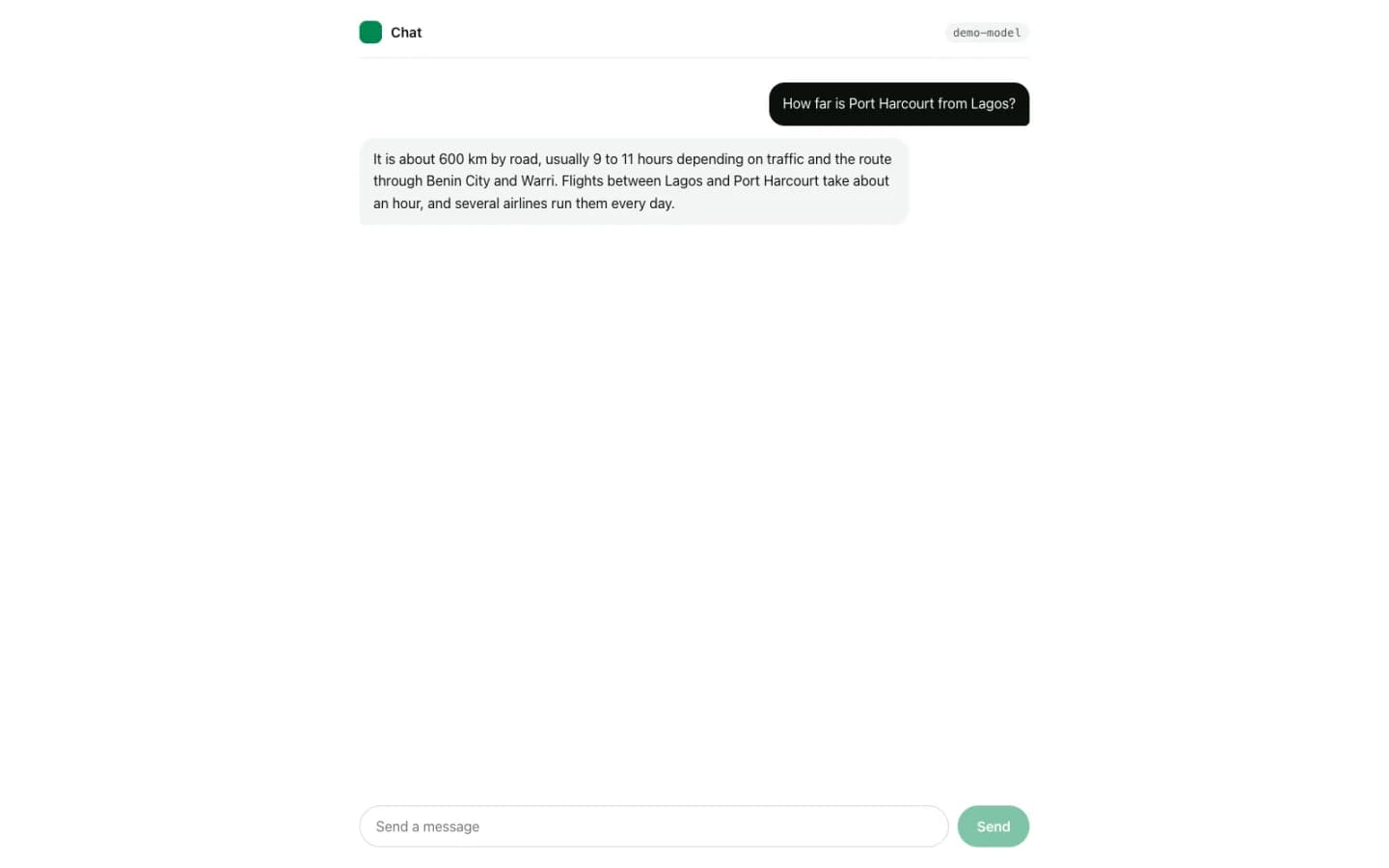 AI chat with Next.js, running on Naijacloud